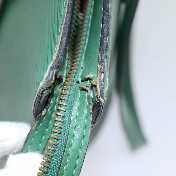 LOUIS VUITTON Epi Saint Jacques Shopping Shoulder Bag Green M52264 LV Auth 76074 - Picture 10 of 16